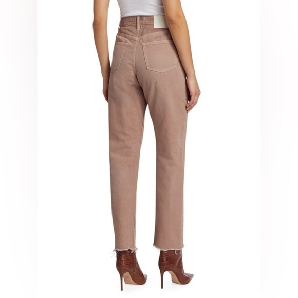 Moussy Vintage Emery High-Rise Straight-Leg Jeans in Beige - Picture 2 of 10